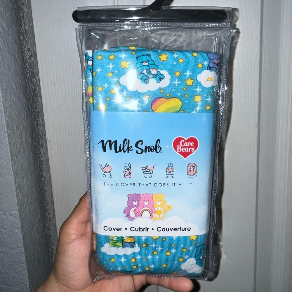 Milk Snob x Care Bears Blue Rainbow Cloud Nursing Cover